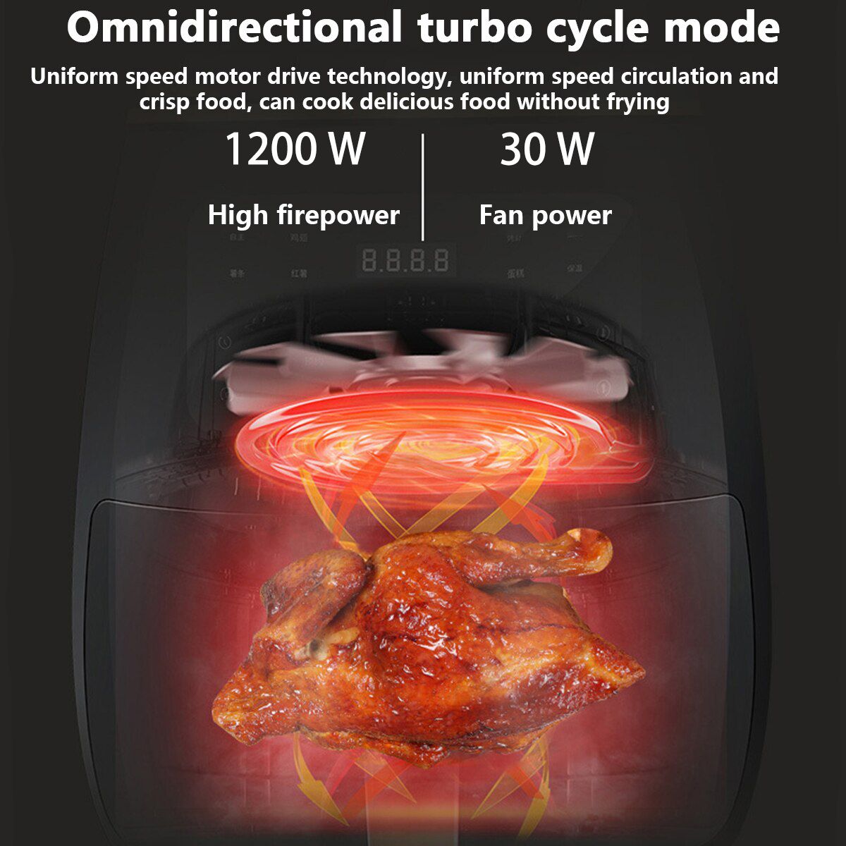 AIR FRYER/Non-stick Oil-Free Frying Machine/ 6L
