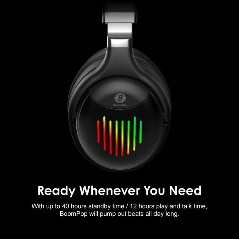 BoomPop Over-Ear Bluetooth Wireless Headphone