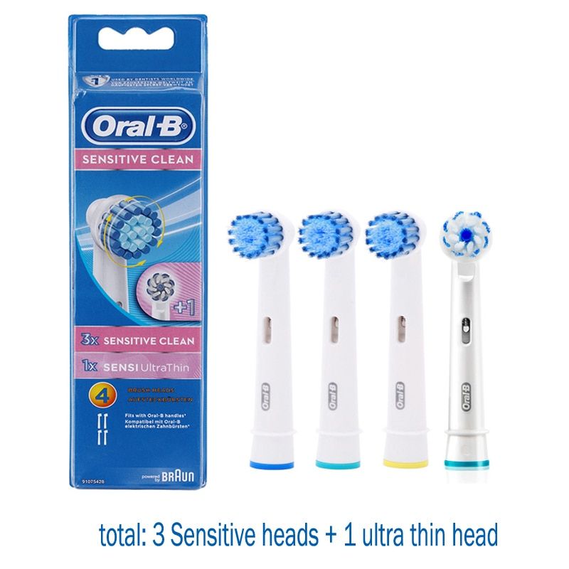 Oral B Sensitive Replacement Electric Tooth Brush Heads Gum Care Sensi Ultra Thin Oralb Brush Heads