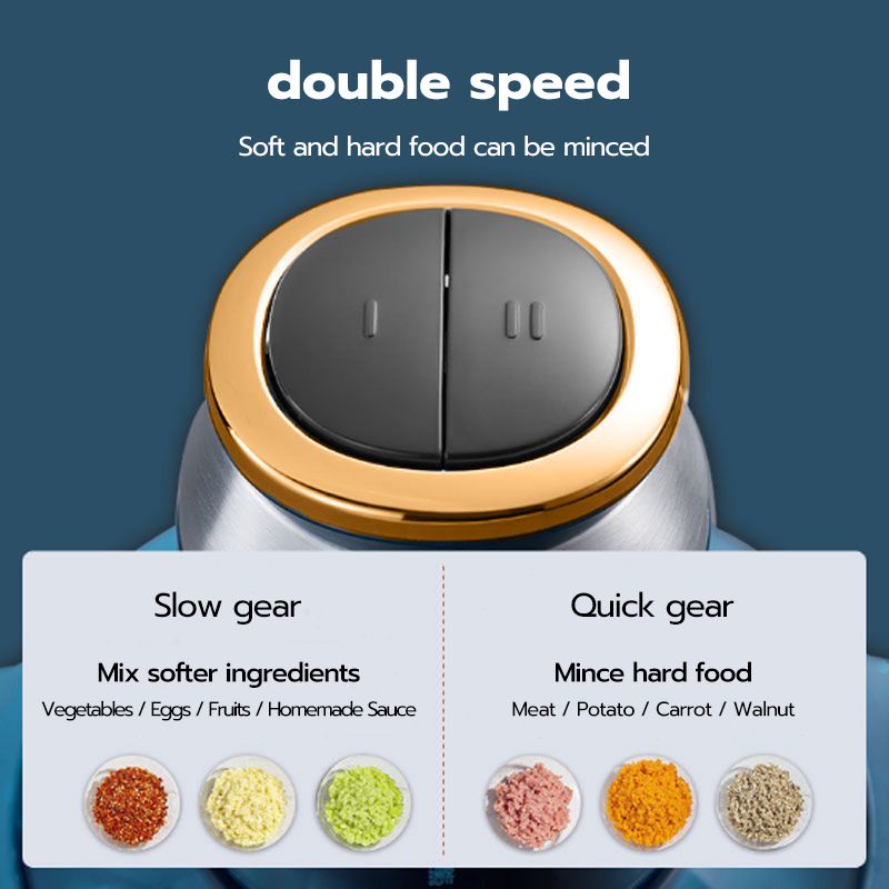 2L Yam Pounder And Multifunctional Food Machine Bowl