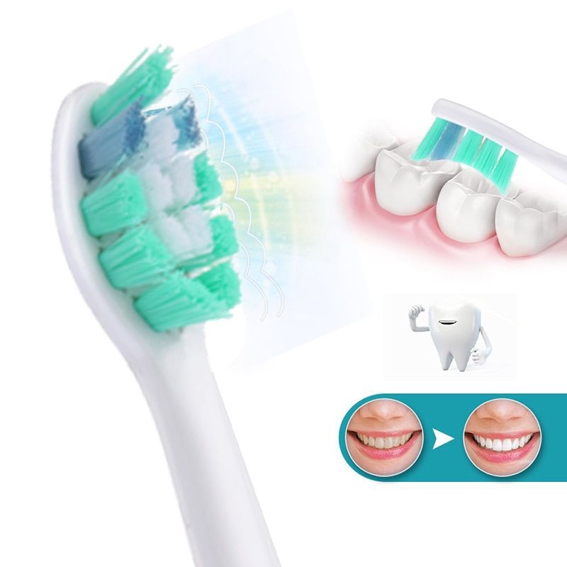 Electric Toothbrushes Heads Replacement For Philips E Series Sonicare Diamond Clean ProResult Healthy Clean(PlaqueControl HX9024)