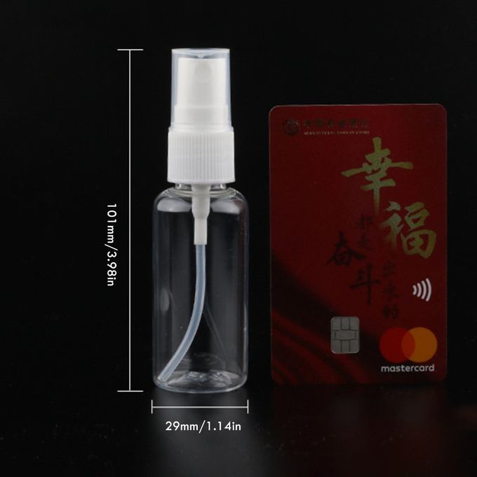 1p S  Osmeti    Bottles Transparent PET Plasti  Small   Bottle Fine Mist   Bottle Travel Bottle-Transparent-30ml