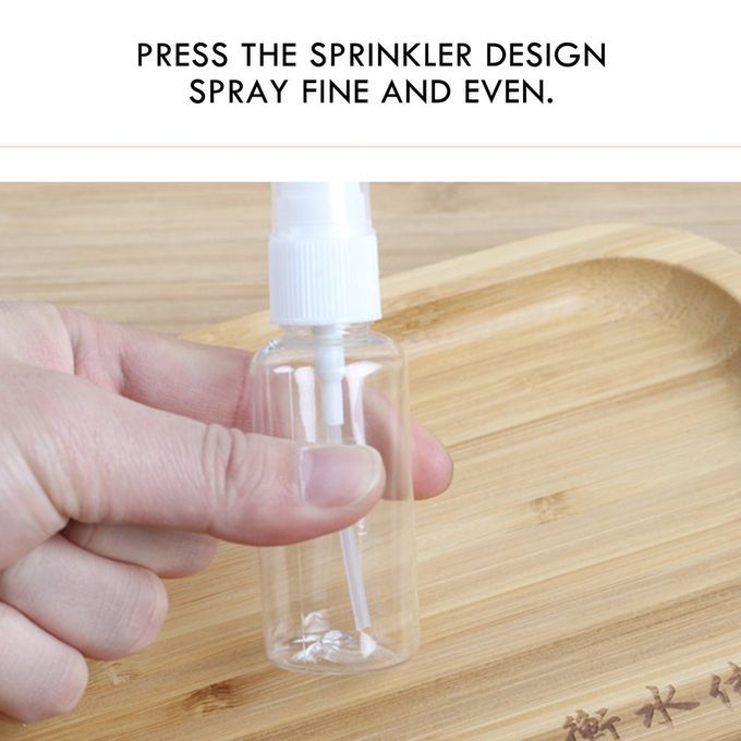 1p S  Osmeti    Bottles Transparent PET Plasti  Small   Bottle Fine Mist   Bottle Travel Bottle-Transparent-30ml