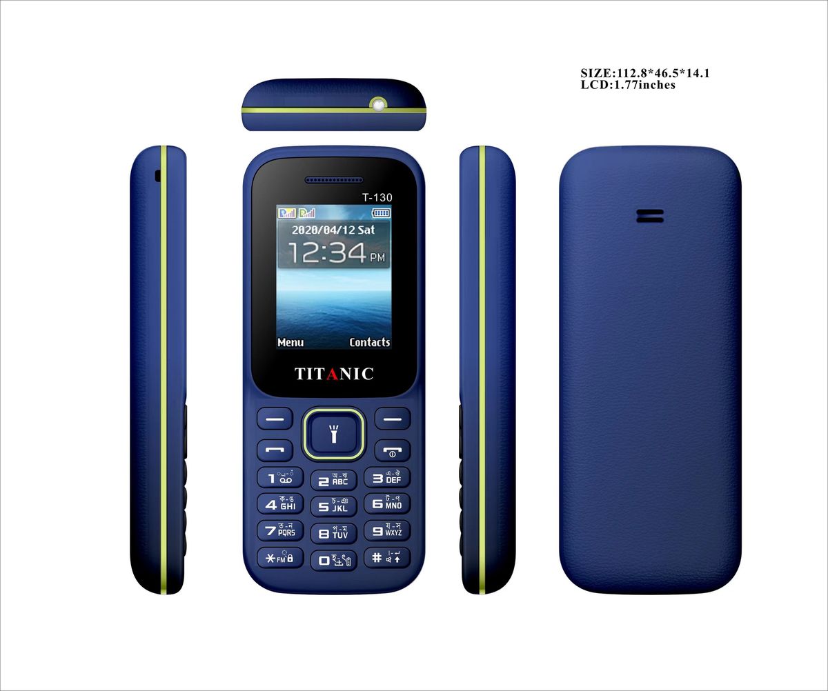 T-130 1.77 Screen, Dual SIM Card+memory Card Blue