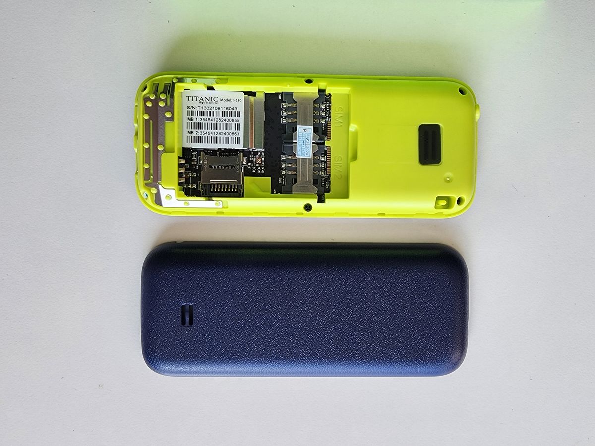 T-130 1.77 Screen, Dual SIM Card+memory Card Blue