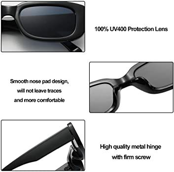 Retro Unisex Sunglasses - Black