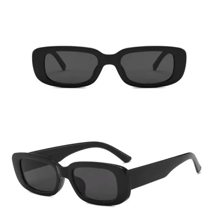Retro Unisex Sunglasses - Black