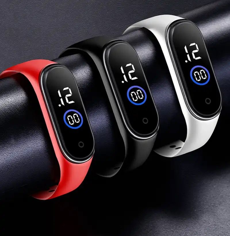 3 In 1 Kids Classic Waterproof  Children Wristwatch With Led