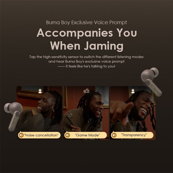 X Burna Boy SpacePods True Wireless Earbuds