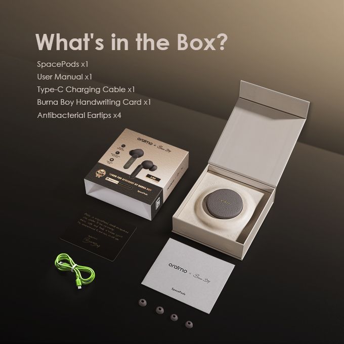 X Burna Boy SpacePods True Wireless Earbuds