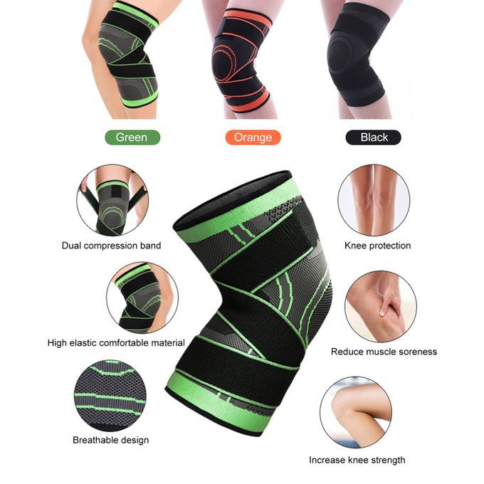 1PCS Adjustable Knee Support Knee C-ompression Sleeve Brace