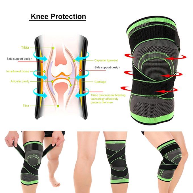 1PCS Adjustable Knee Support Knee C-ompression Sleeve Brace