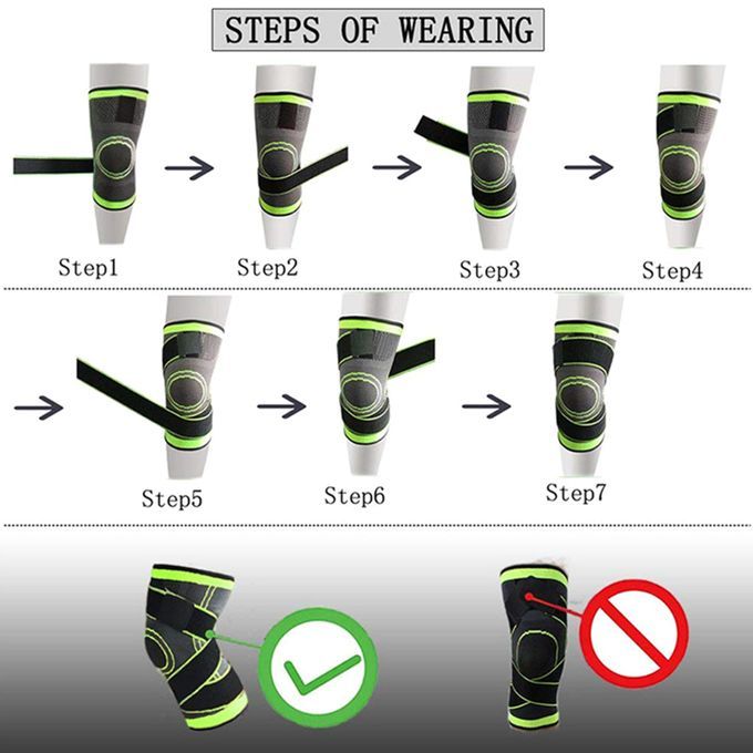 1PCS Adjustable Knee Support Knee C-ompression Sleeve Brace