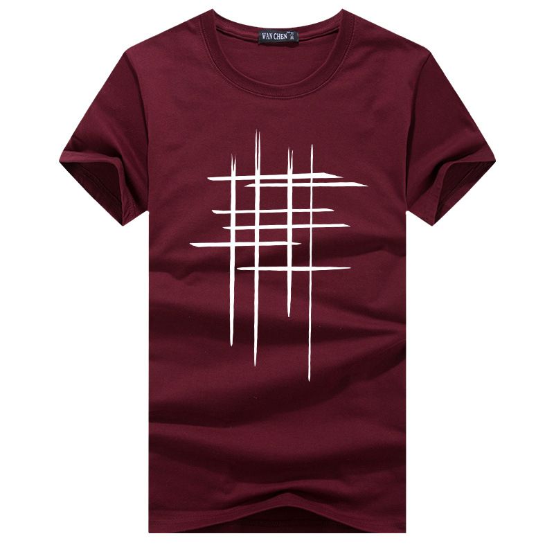 Printing Mens T-shirts Combo Of 4(gray/white/green/wine)