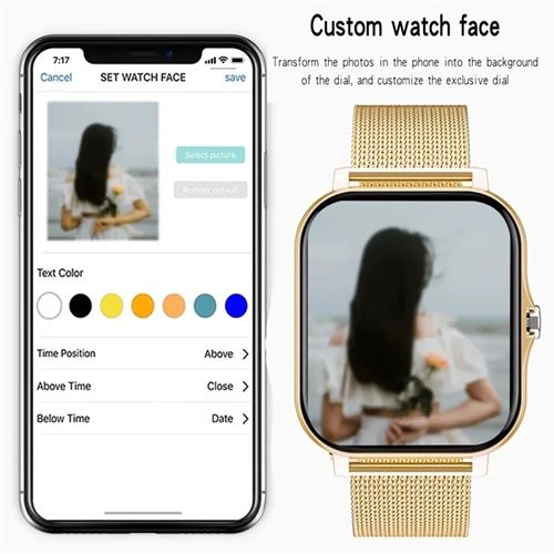 Full Touch Screen Smart Watch - Magnetic Attraction Wrist