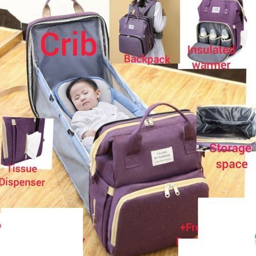 Multipurpose Foldable Baby Bed And Diaper Bag
