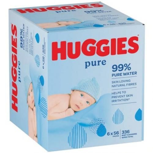 Pure Baby Wipes 336 (6 X 56 )