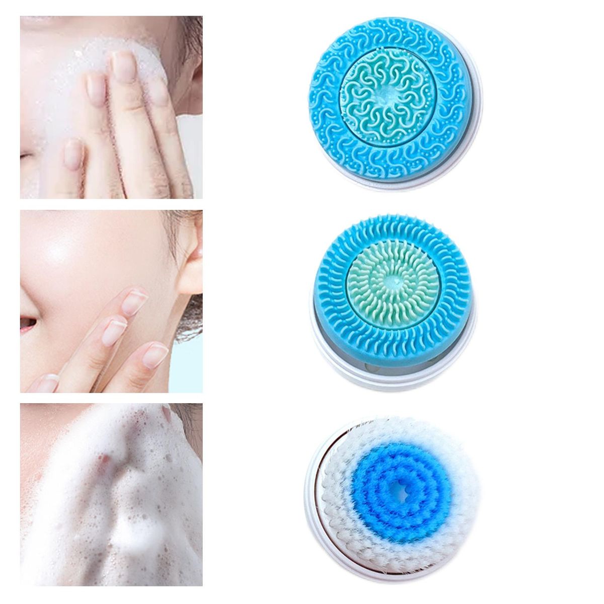 Rotating Face Brush Heads For Powered  Devices  Blue