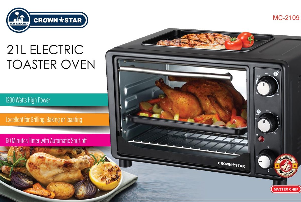 Electric Oven & Grill Stainless Steel(21Ltr)