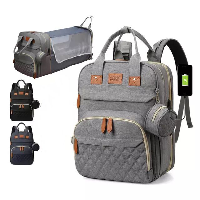 Baby Diaper Bag Backpack With Changing Station Multifunction Shower Gifts Baby Mummy Diaper Bag Outdoor Travel Baby Bed
