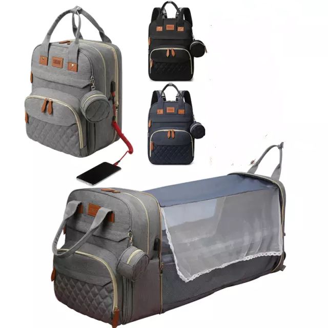 Baby Diaper Bag Backpack With Changing Station Multifunction Shower Gifts Baby Mummy Diaper Bag Outdoor Travel Baby Bed
