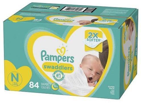 Swaddlers Baby Newborn Diaper,Size 0, 84 Count