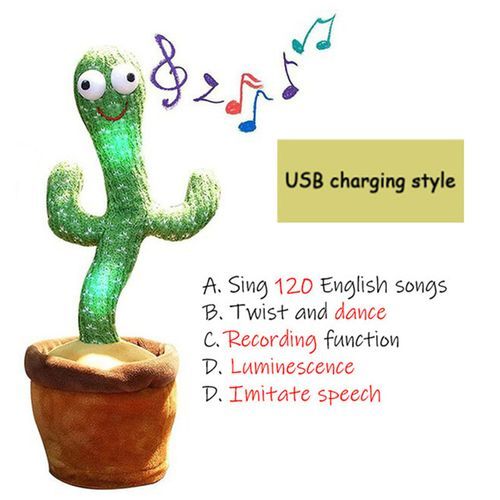 Dancing Cactus Toys Talks Toys Of Electronic Furniture Dancing Song Talking New Fun Music Bright