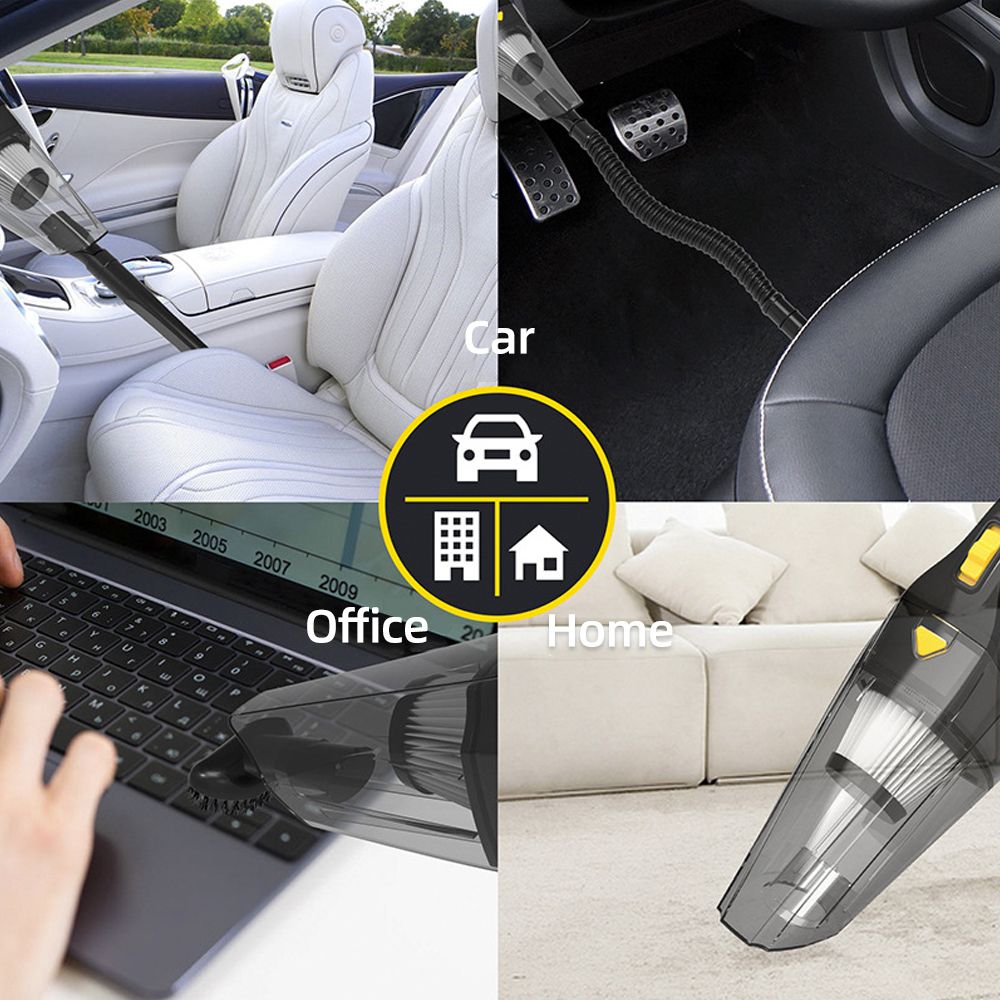Car Vacuum Cleaner Cordless Strong Suction Wet & Dry 120W