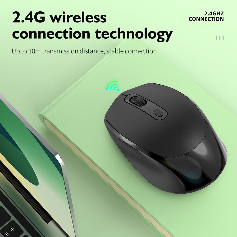 M107 2.4G Wireless Mouse Ergonomic Office Mouse With 3-gear