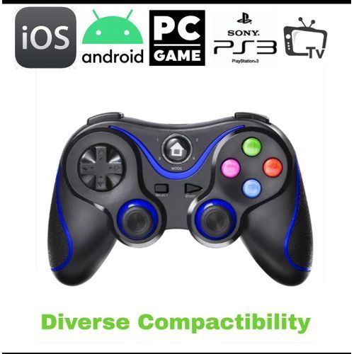 V8 Bluetooth Wireless Mobile Phone Gaming Controller Game Pad  Android / IOS  / PC / PS3 Gamepad