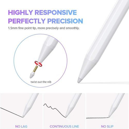 Stylus Pen For Ipad Touch Screens With Palm Rejection For Apple Pencil 2 1 IPad 6th To 9th Gen Ipad Air 3 4 Mini 5 6 After 2018