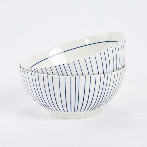 Modern House L Blue Line Ramen Set For 2