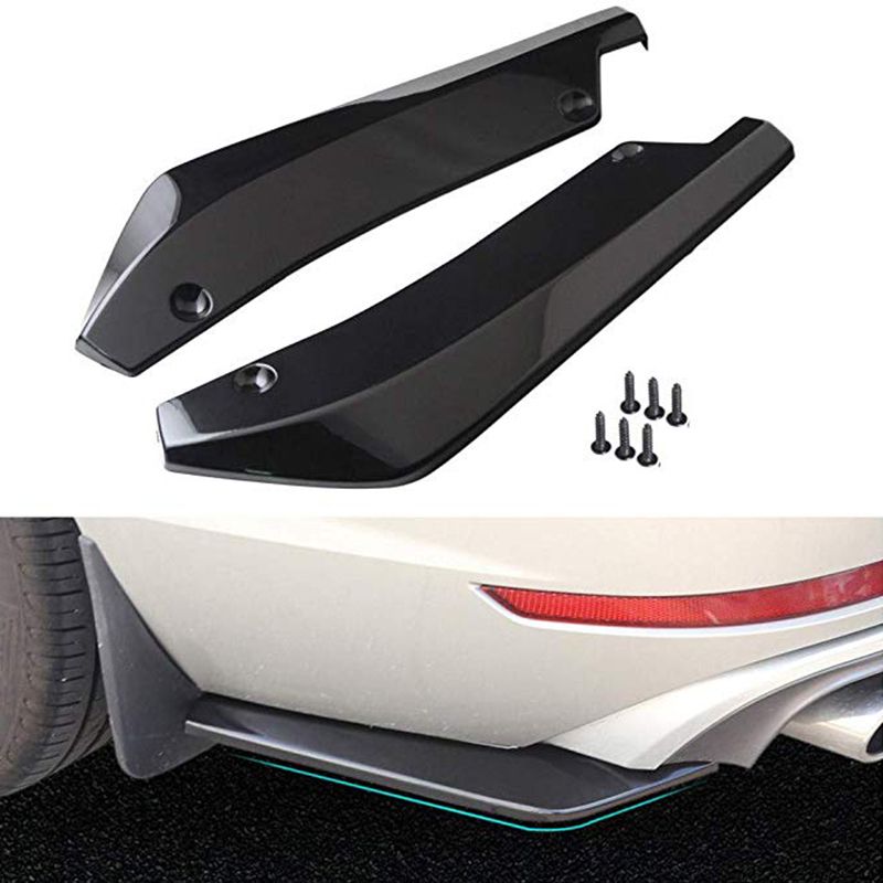 2Pcs Universal Car Rear Bumper Lip Diffuser Splitter