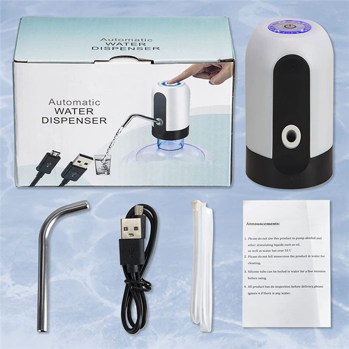 Rechargeable Electric Automatic Water Dispenser USB Charging