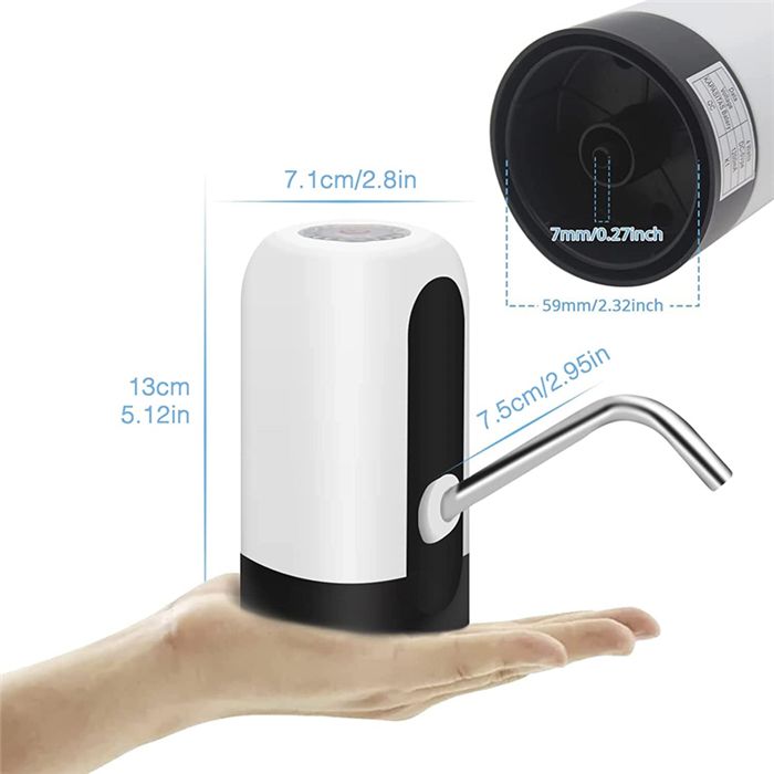 Rechargeable Electric Automatic Water Dispenser USB Charging