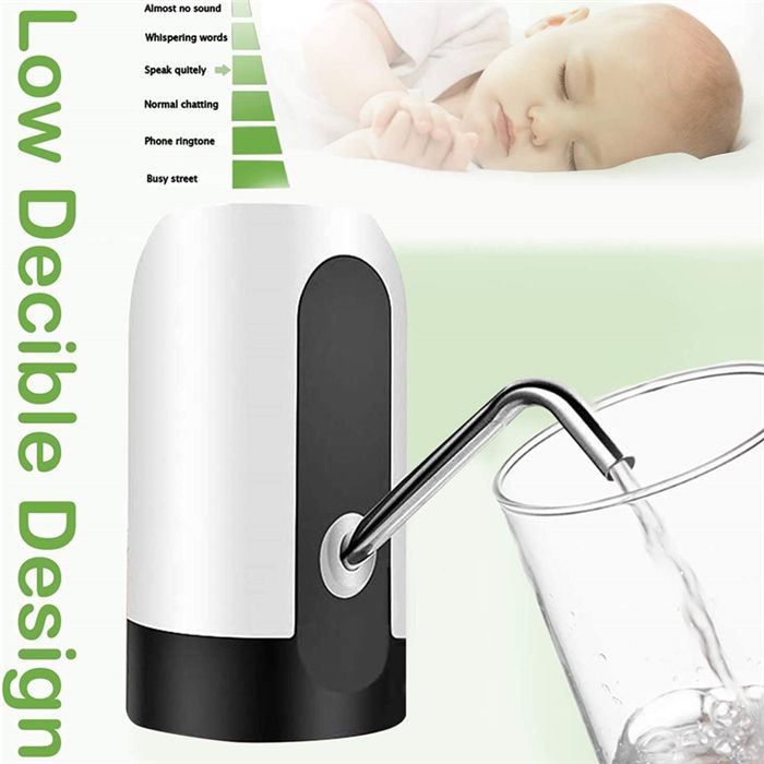Rechargeable Electric Automatic Water Dispenser USB Charging