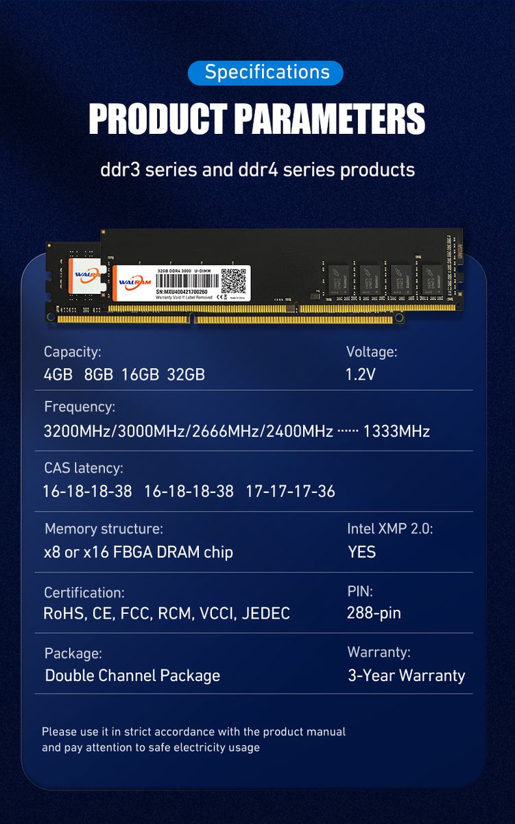 DDR3 8G PC Desktop Computer 1600MHZ UDIMM Memory RAM