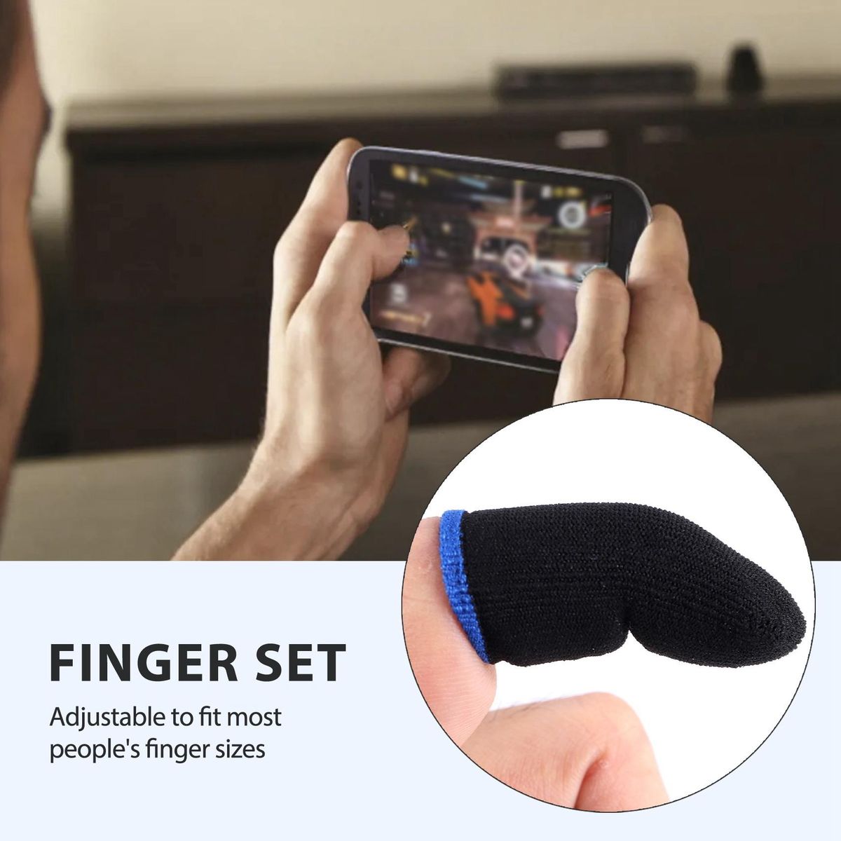 18-Pin For PUBG Mobile Games Press Screen Finger Sleeves(16