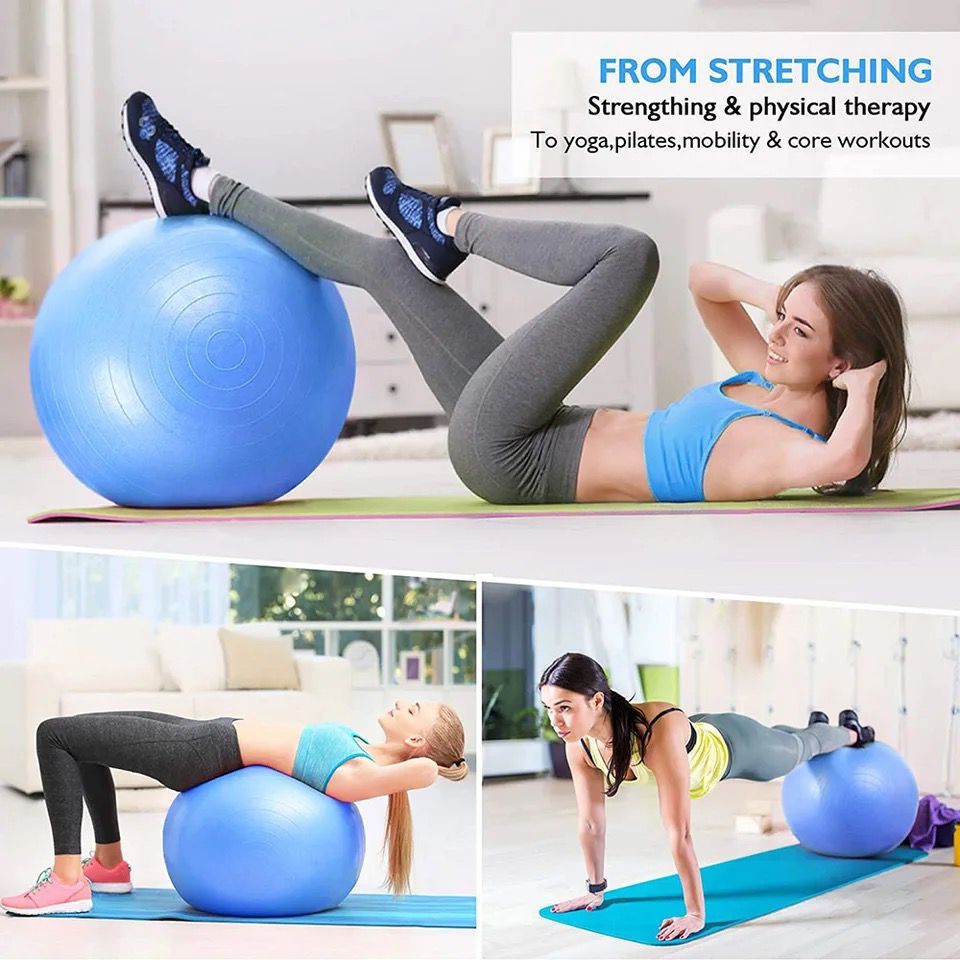 Large 85CM Big Size Premium Exercise GYM Yoga Ball Fitness Pregnancy Birthing + Free Pump