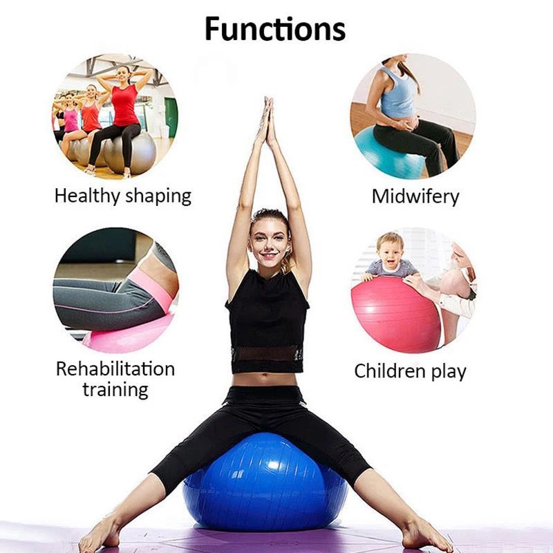 Large 85CM Big Size Premium Exercise GYM Yoga Ball Fitness Pregnancy Birthing + Free Pump