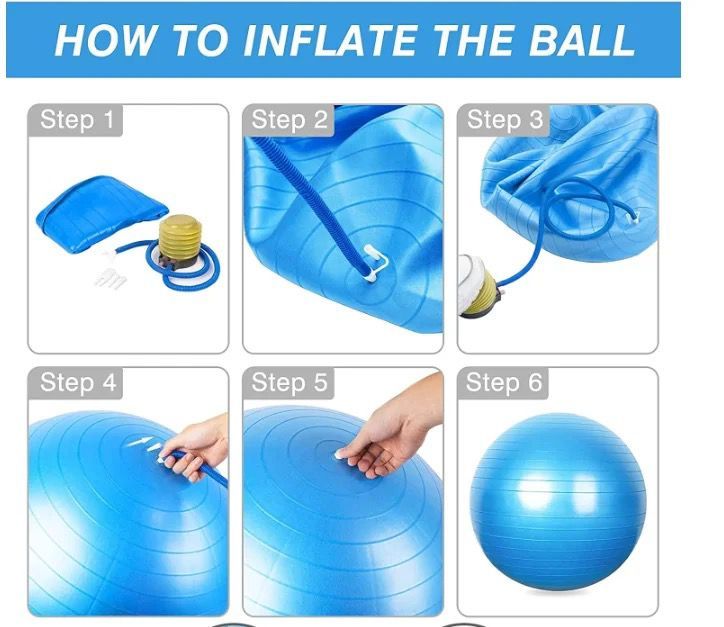 Large 85CM Big Size Premium Exercise GYM Yoga Ball Fitness Pregnancy Birthing + Free Pump