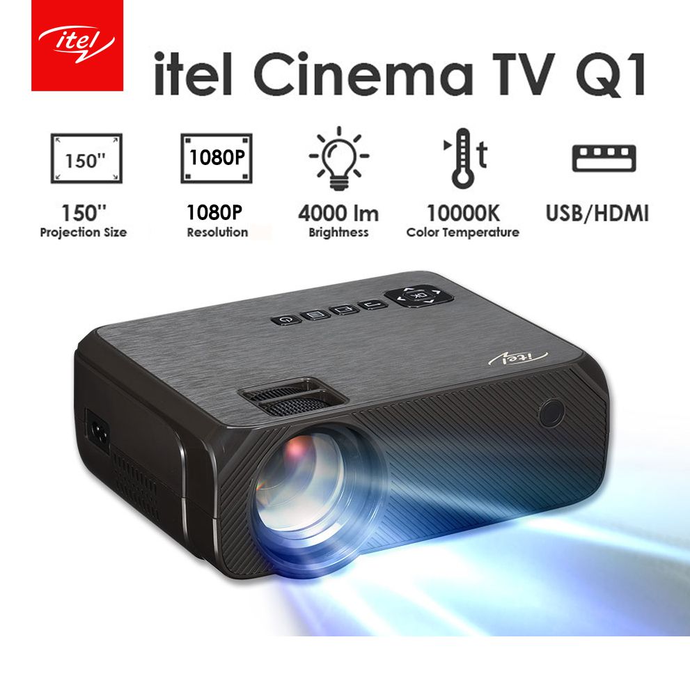 LCD 1080P HDMI FHD TV/Movie Projector (Q1)