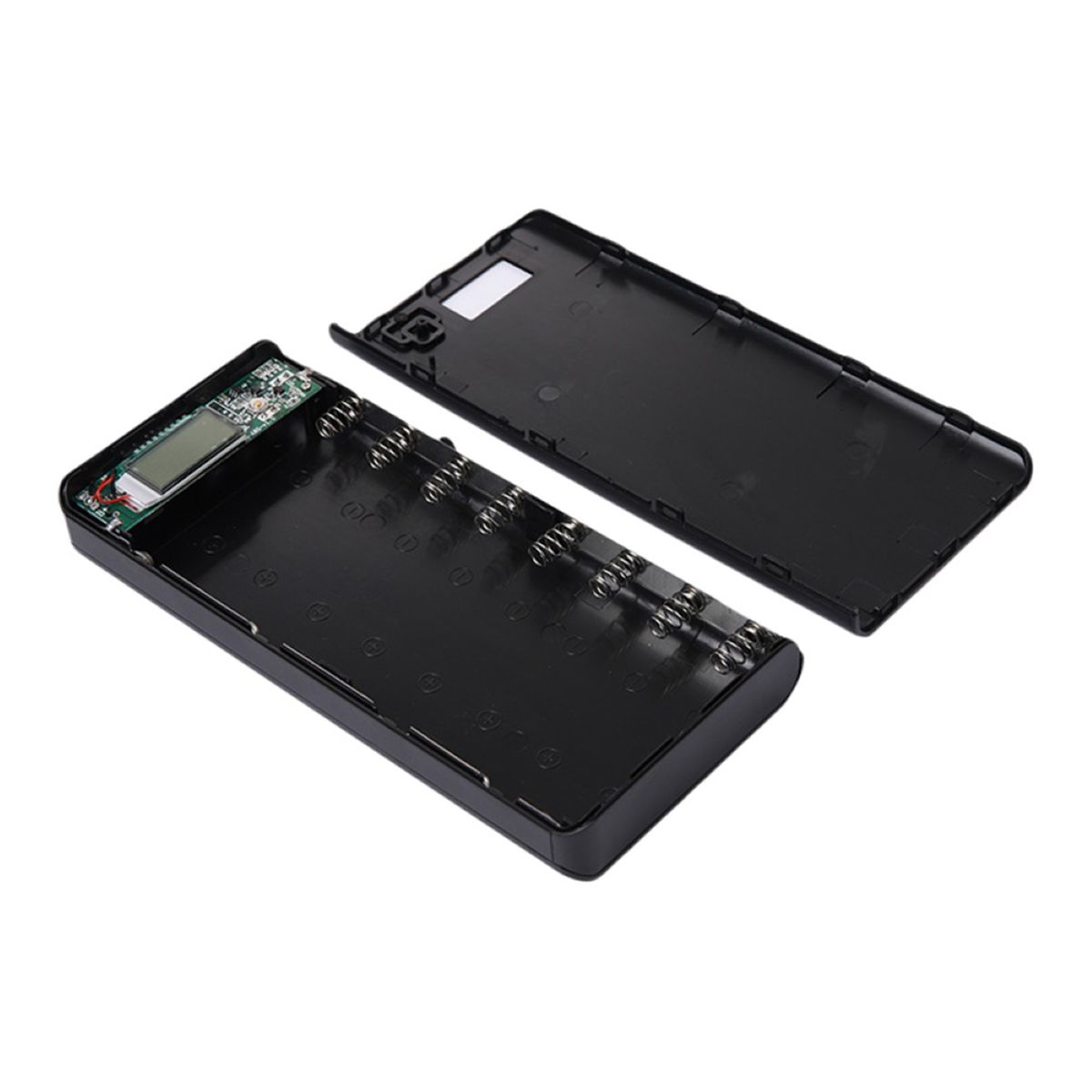 Portable 18650 Battery Charger Case Holder DIY Empty-Black