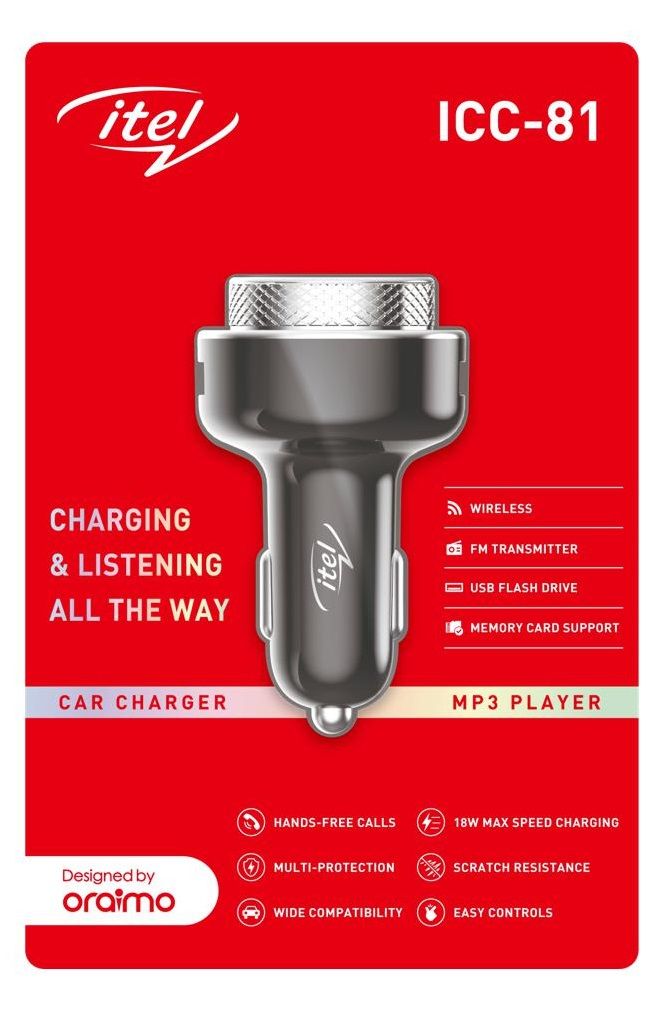 18W Dual Port Fast Car Charger & MP3 FM Transmitter