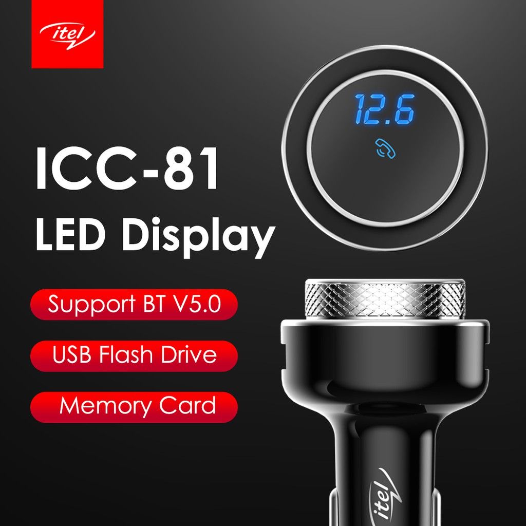 18W Dual Port Fast Car Charger & MP3 FM Transmitter