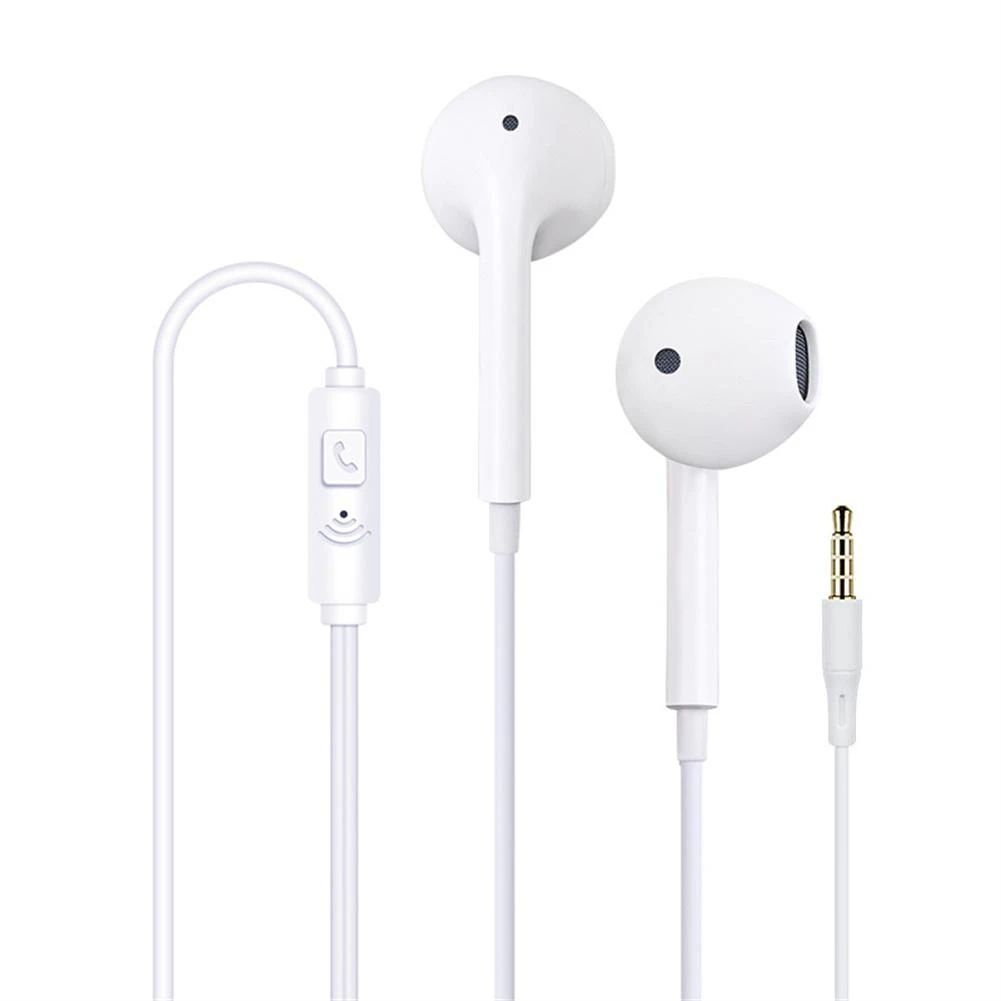 Wired Earphones With Microphone 3.5mm Earphones Plug In-Ear