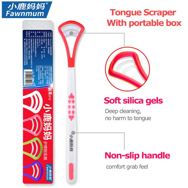 Fresh Breath Tongue Scraper Tongue Cleaner Brush Toothbrush