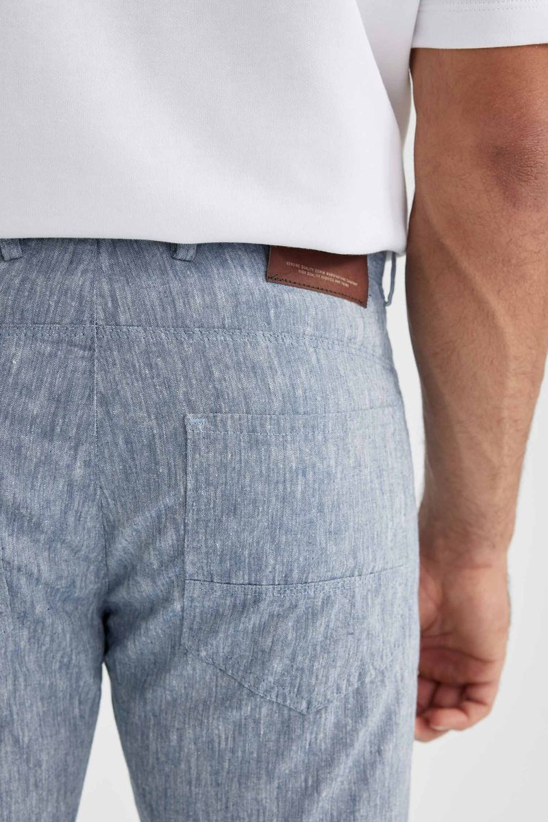 Man Young Regular Fit Woven Trousers - Navy
