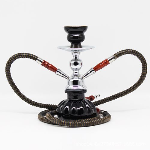 Classic Tobacco Smoking Pot/Hookah Shisha Pot With 2 Pipe
