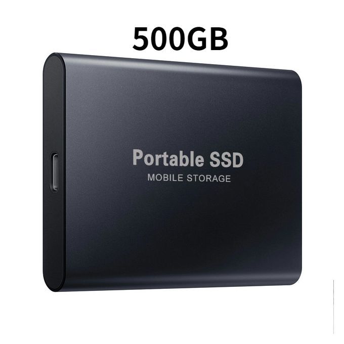 Portable SSD External Hard Drive - 500GB Storage Space